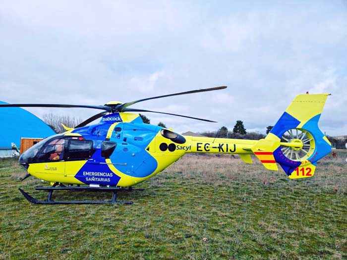 imagen helicoptero sanitario 112