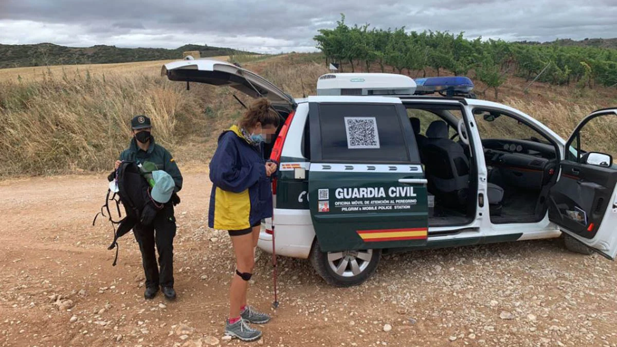 Una peregrina es rescatada en El Acebo tras lesionarse el tobillo