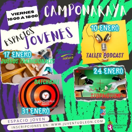 Actividades en el Espacio Joven de Camponaraya en enero
