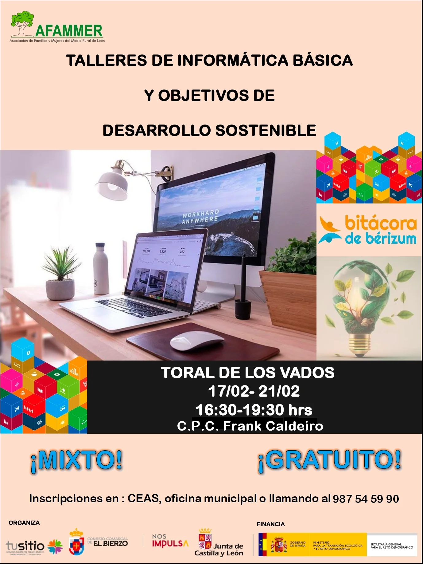Abierto el plazo de inscripción para el curso de informática básica gratuito en Toral de los Vados