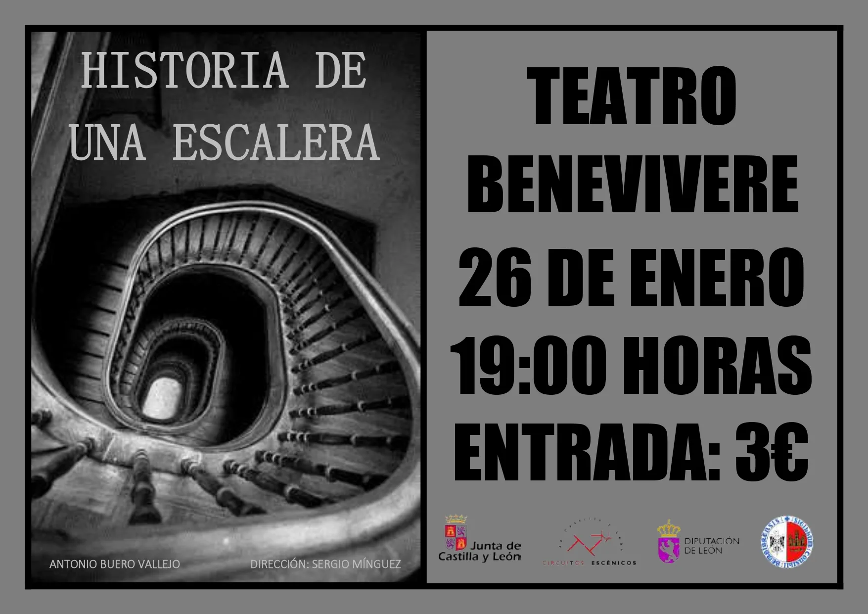 Presentación de la obra "Historia de una escalera" en el Teatro Benevivere