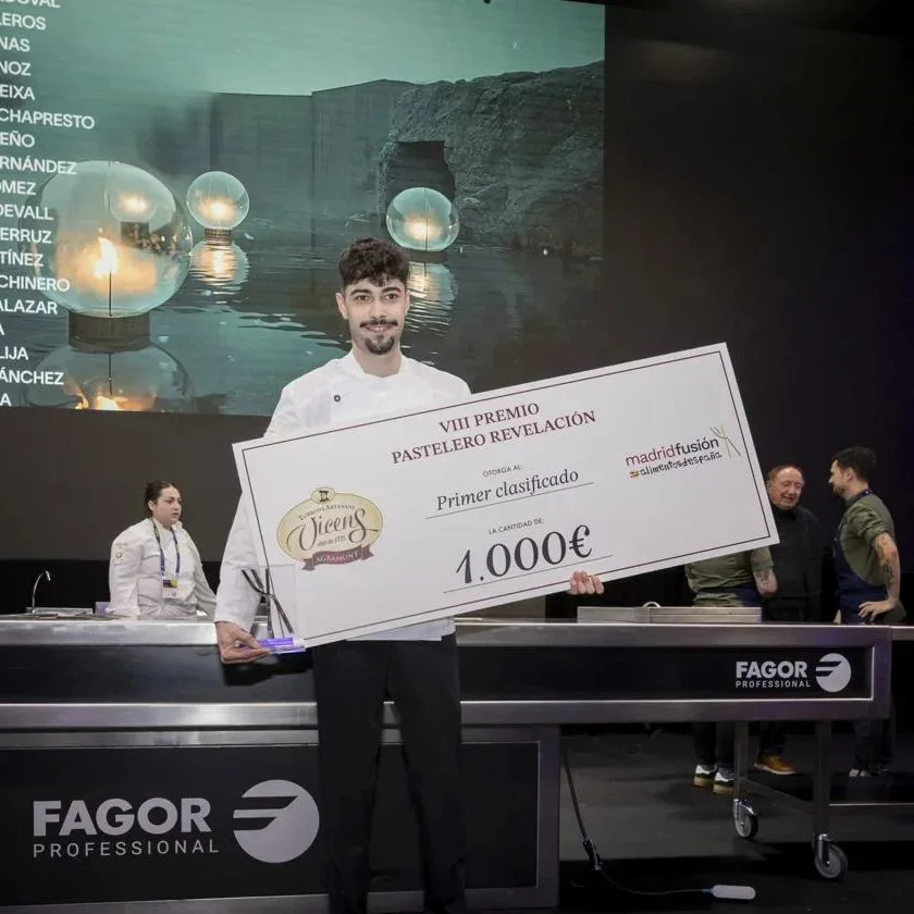 El berciano Luis Fernández, Premio Pastelero Revelación en Madrid Fusión