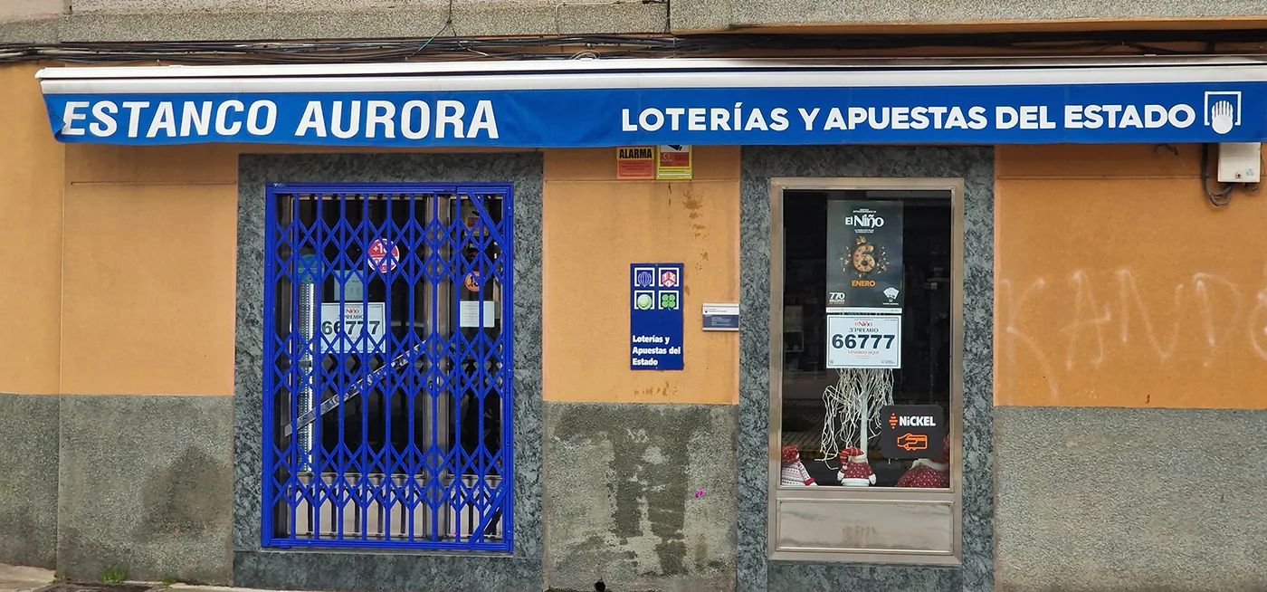 El Estanco Aurora de Cuatrovientos reparte 50.000 euros con el tercer premio de 'El Niño'