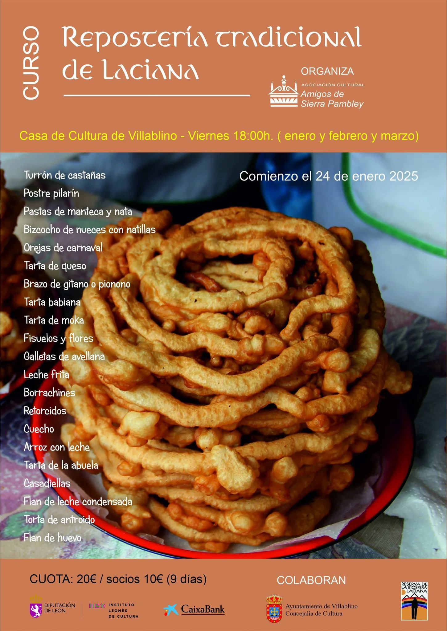 La Asociación de Amigos de Sierra Pambley endulza los viernes con un curso de repostería tradicional en Laciana