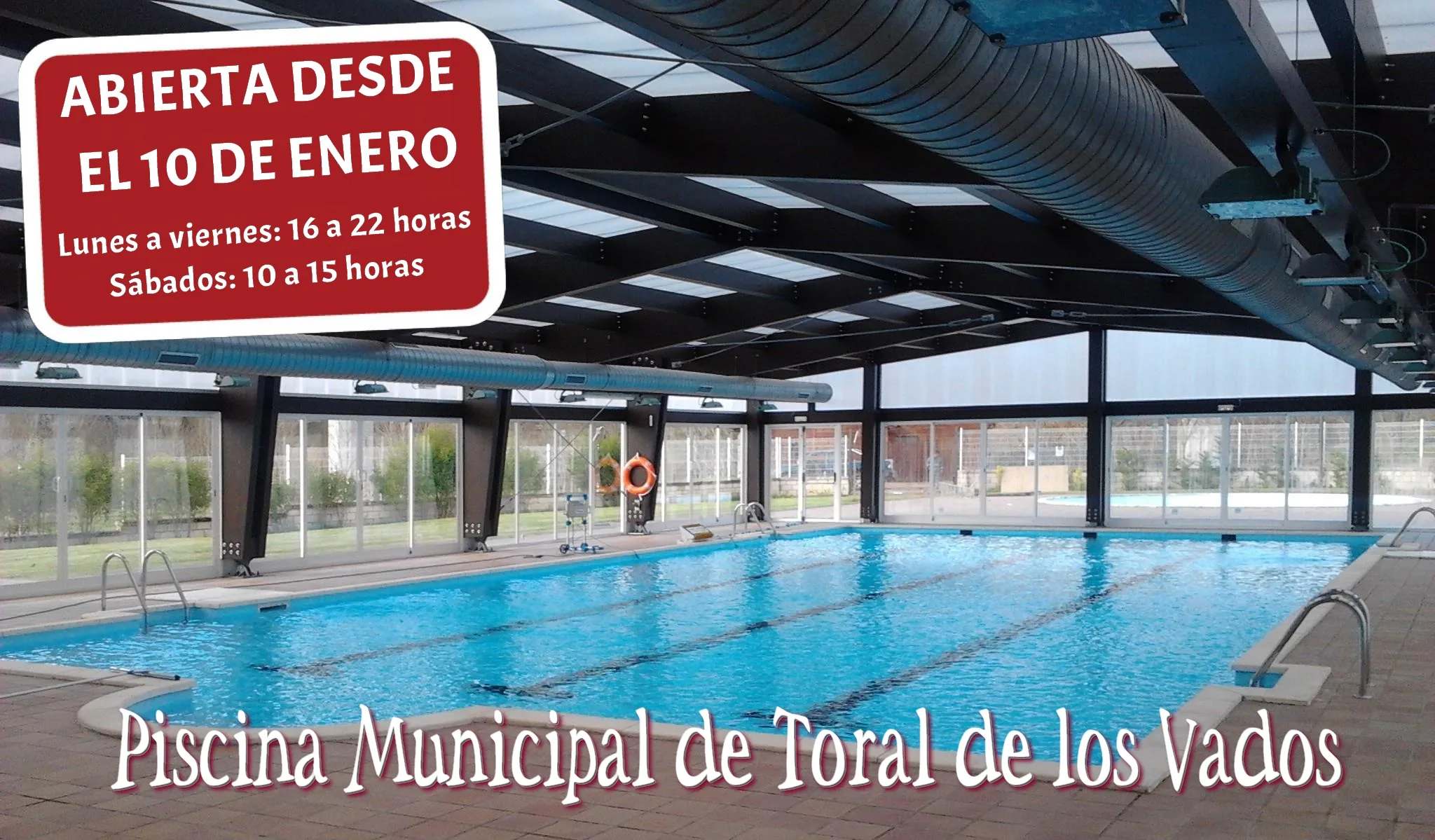 La piscina climatizada de Toral de los Vados reabre sus puertas tras las obras de mejora