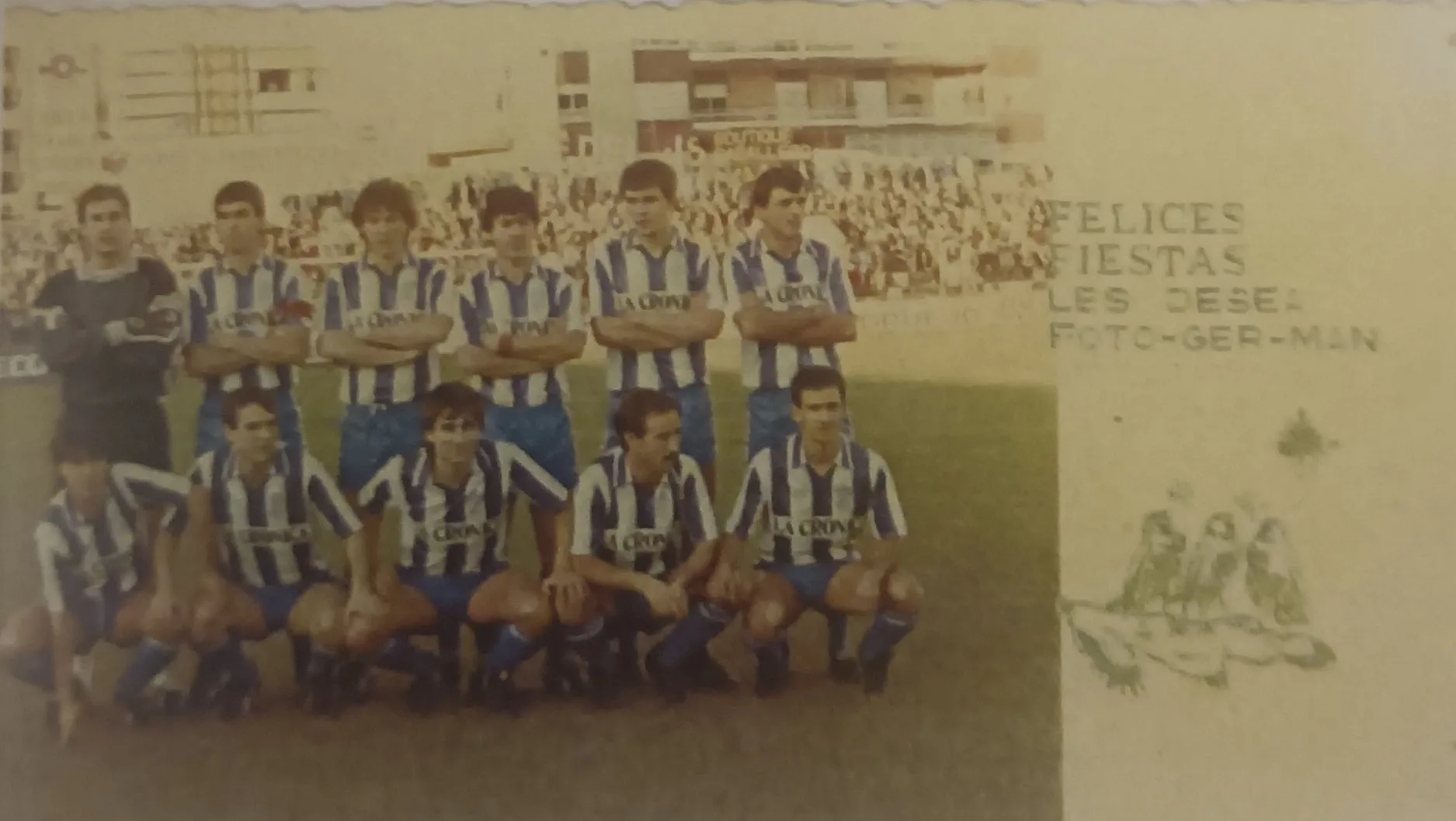 Postal de felicitación navideña de la Deportiva en los años 90