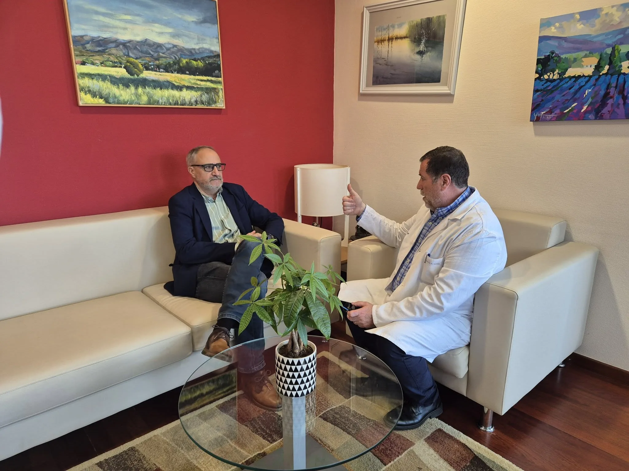 El presidente del Consejo Comarcal del Bierzo visita las obras de ampliación de Oncología en el Hospital El Bierzo