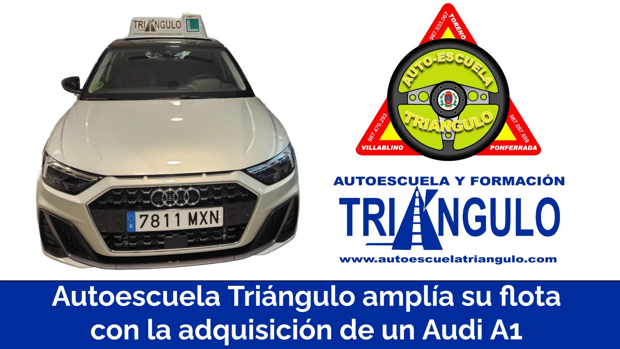 Autoescuela Triángulo amplía su flota con la adquisición de un Audi A1