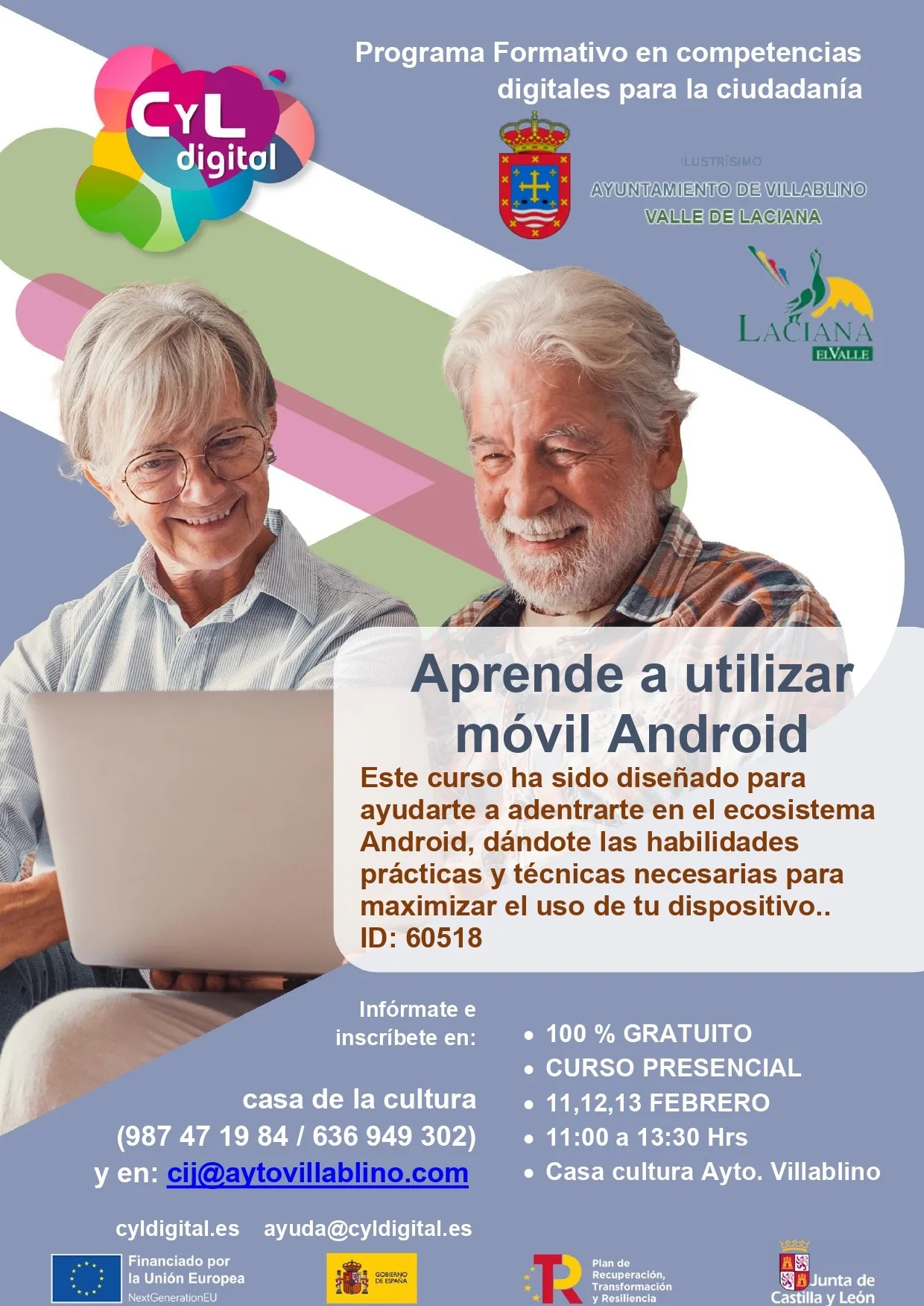 Curso gratuito de uso de Android en Villablino