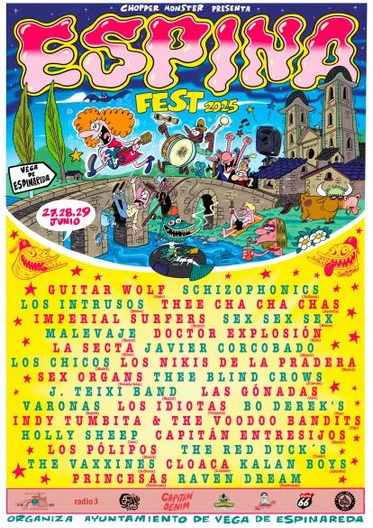 Espina Fest 2025: Tres días de rock, naturaleza y gastronomía en Vega de Espinareda