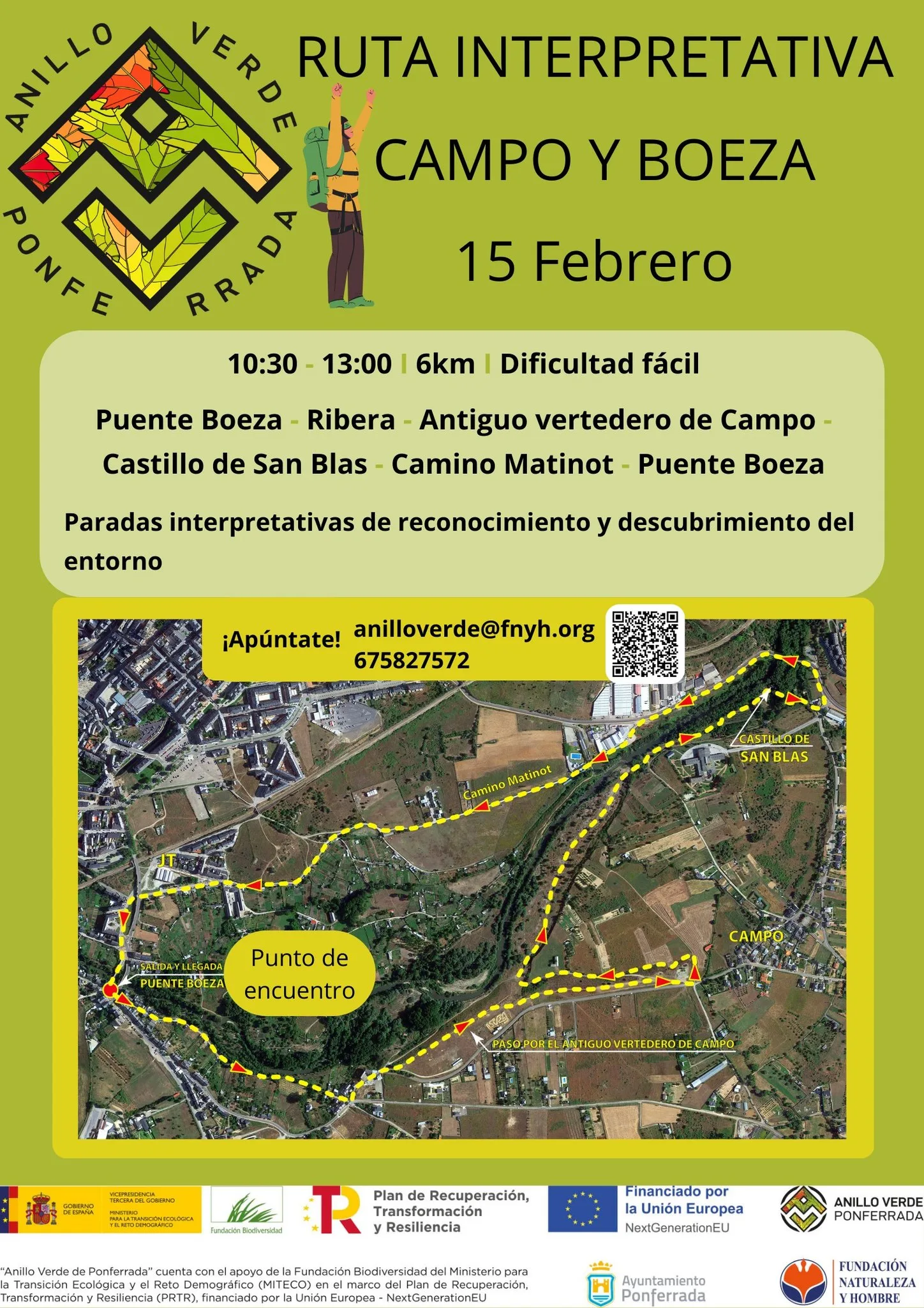 Descubre la naturaleza de Ponferrada con una ruta interpretativa por el Boeza