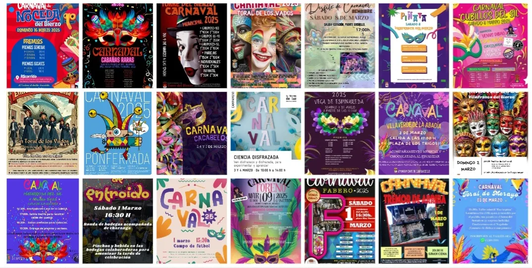 Guía completa de los Carnavales 2025 en El Bierzo: Fechas, desfiles y premios