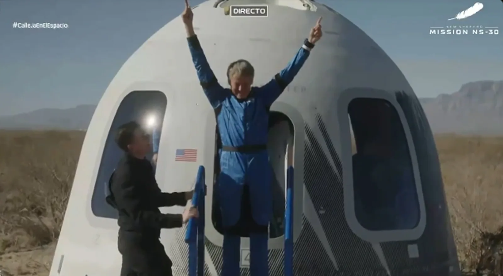 Jesús Calleja, el aventurero leonés viaja al espacio en una misión histórica y regresa en solo 11 minutos