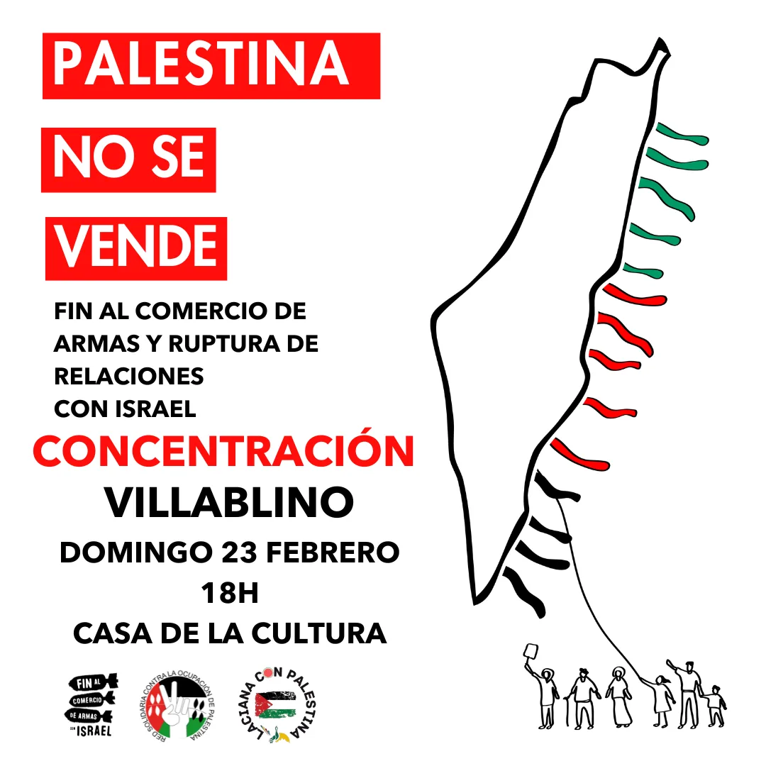 Villablino se moviliza en solidaridad con Palestina con una concentración este domingo en la Casa de la Cultura