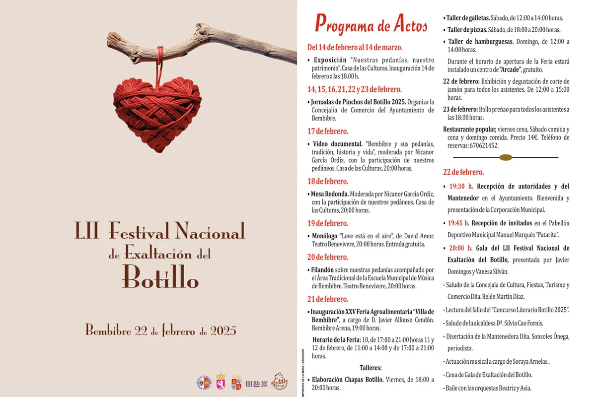 Comienza la semana cultural del LII Festival Nacional de Exaltación del Botillo en Bembibre