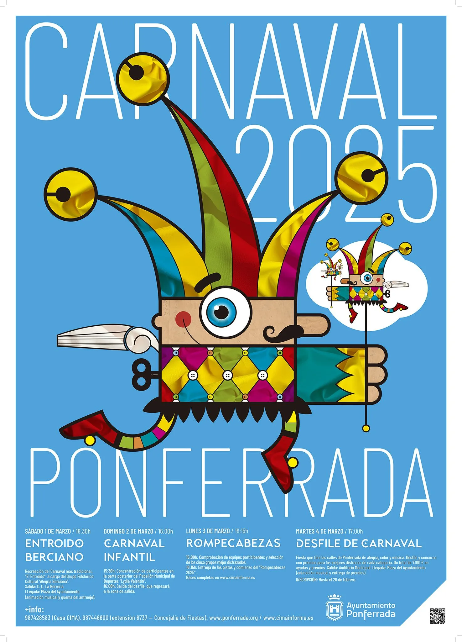 Ponferrada se prepara para un Carnaval lleno de color y diversión