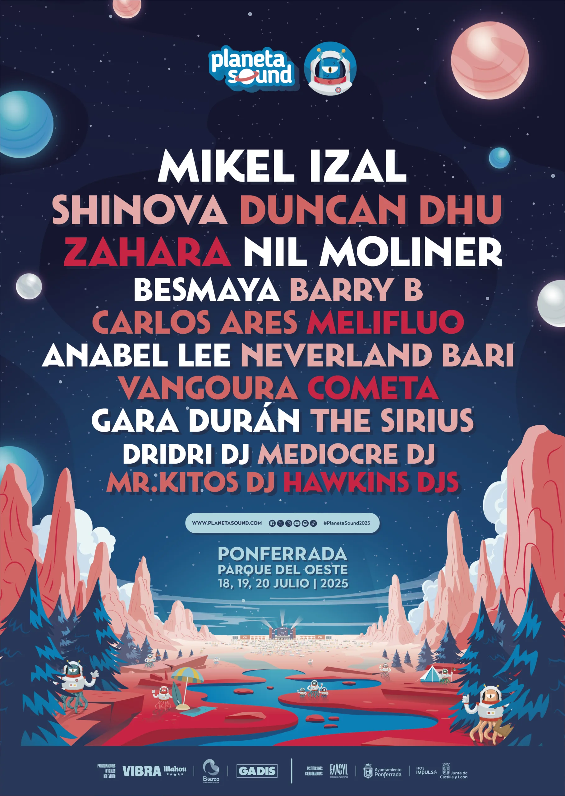 Planeta Sound 2025 revela su cartel completo con Shinova, Nil Moliner y Zahara