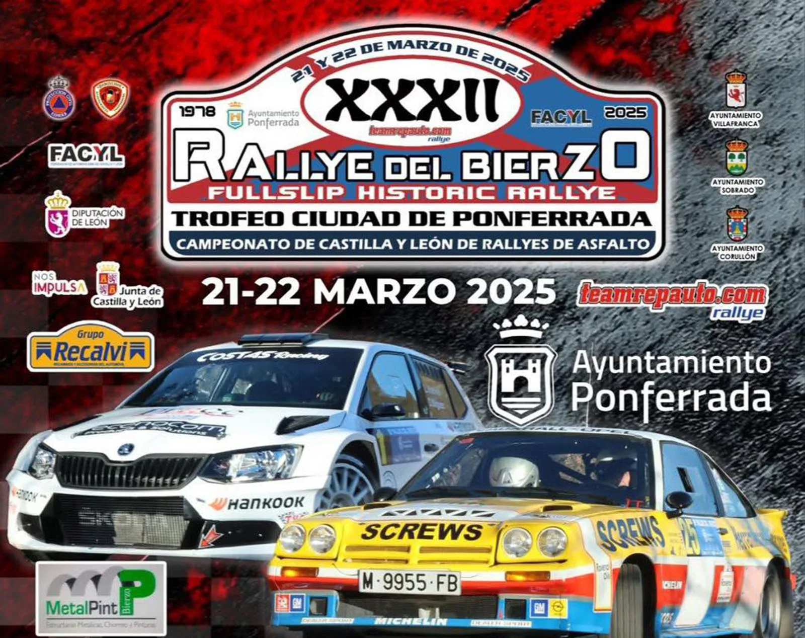 Cortes de Tráfico por el XXXII Rally del Bierzo
