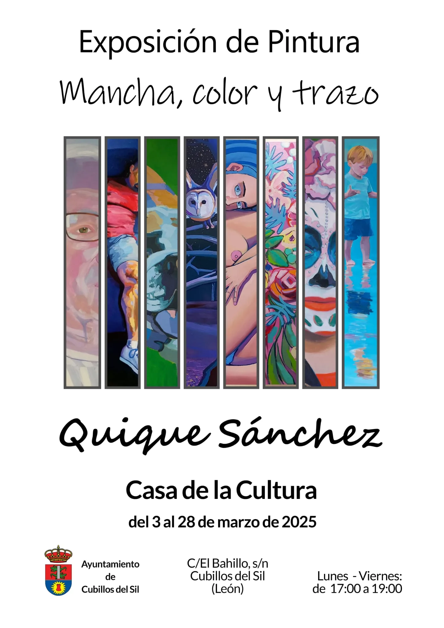 Exposición de pintura "Mancha, color y trazo" de Quique Sánchez