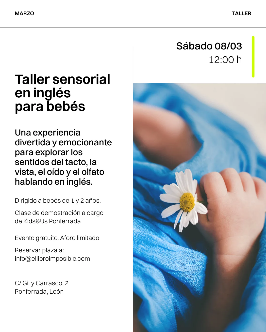 El Libro Imposible presenta su programación de marzo con charlas, cuentacuentos, talleres y exposiciones