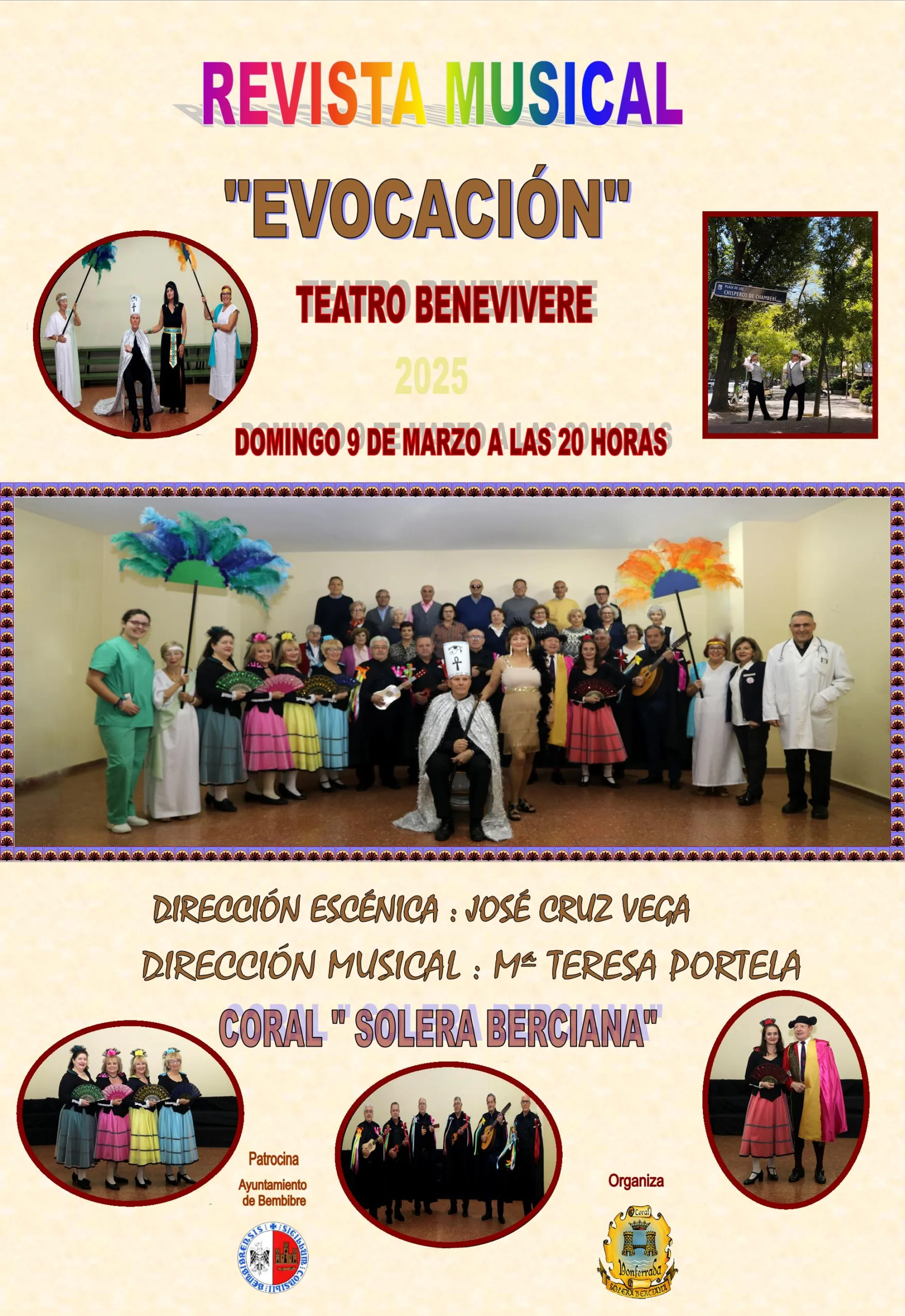 La revista musical 'Evocación', de Solera Berciana, llega al Teatro Benevivere