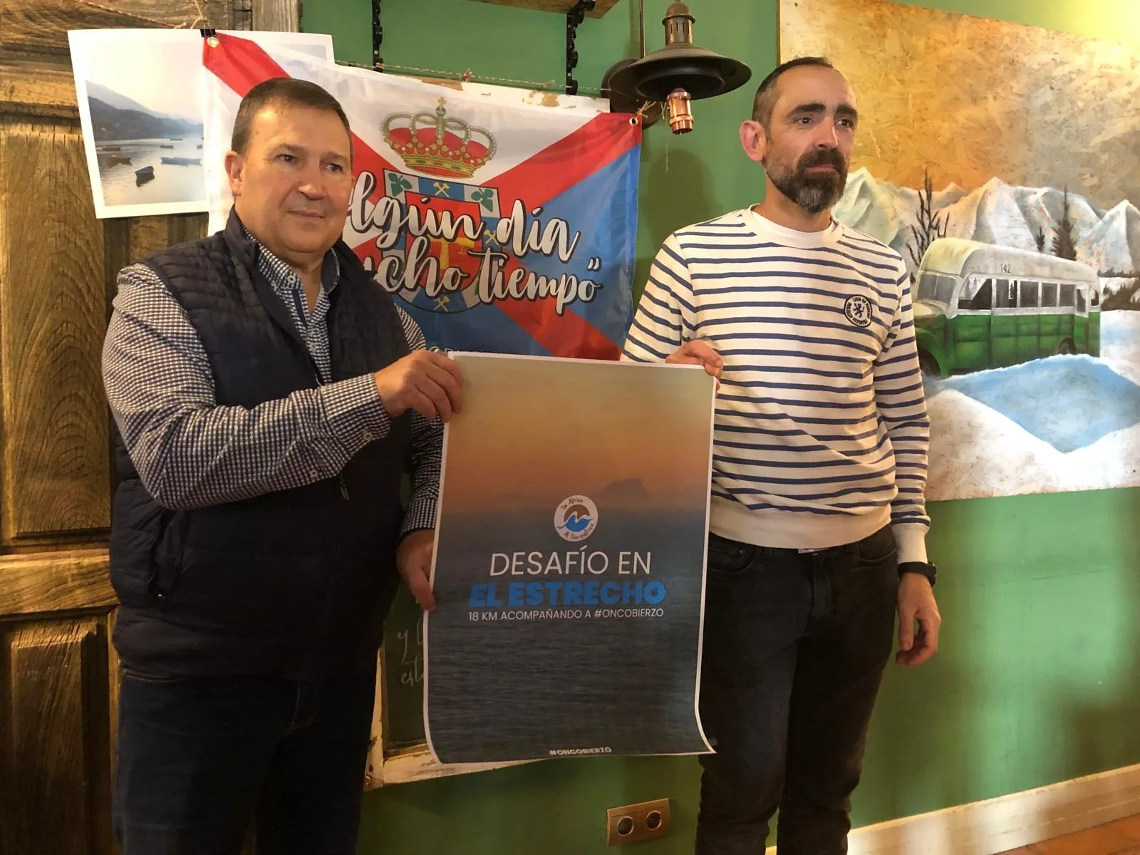 Miguel Basurco cruzará a nado el estrecho de Gibraltar para visibilizar la lucha de Oncobierzo