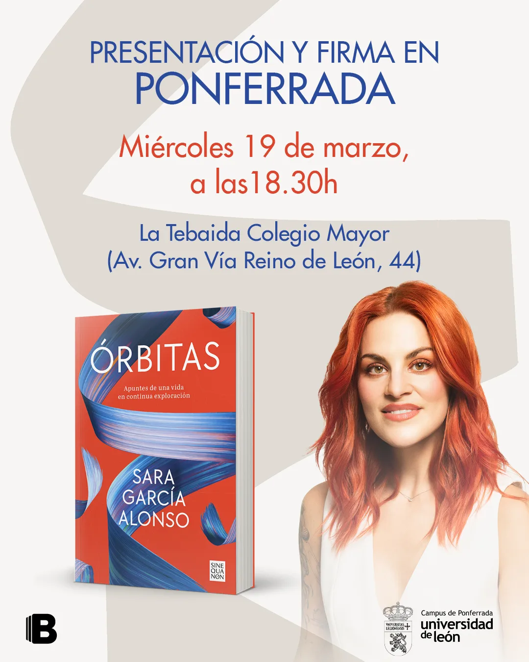 Sara García Alonso presenta en Ponferrada su libro "Órbitas"