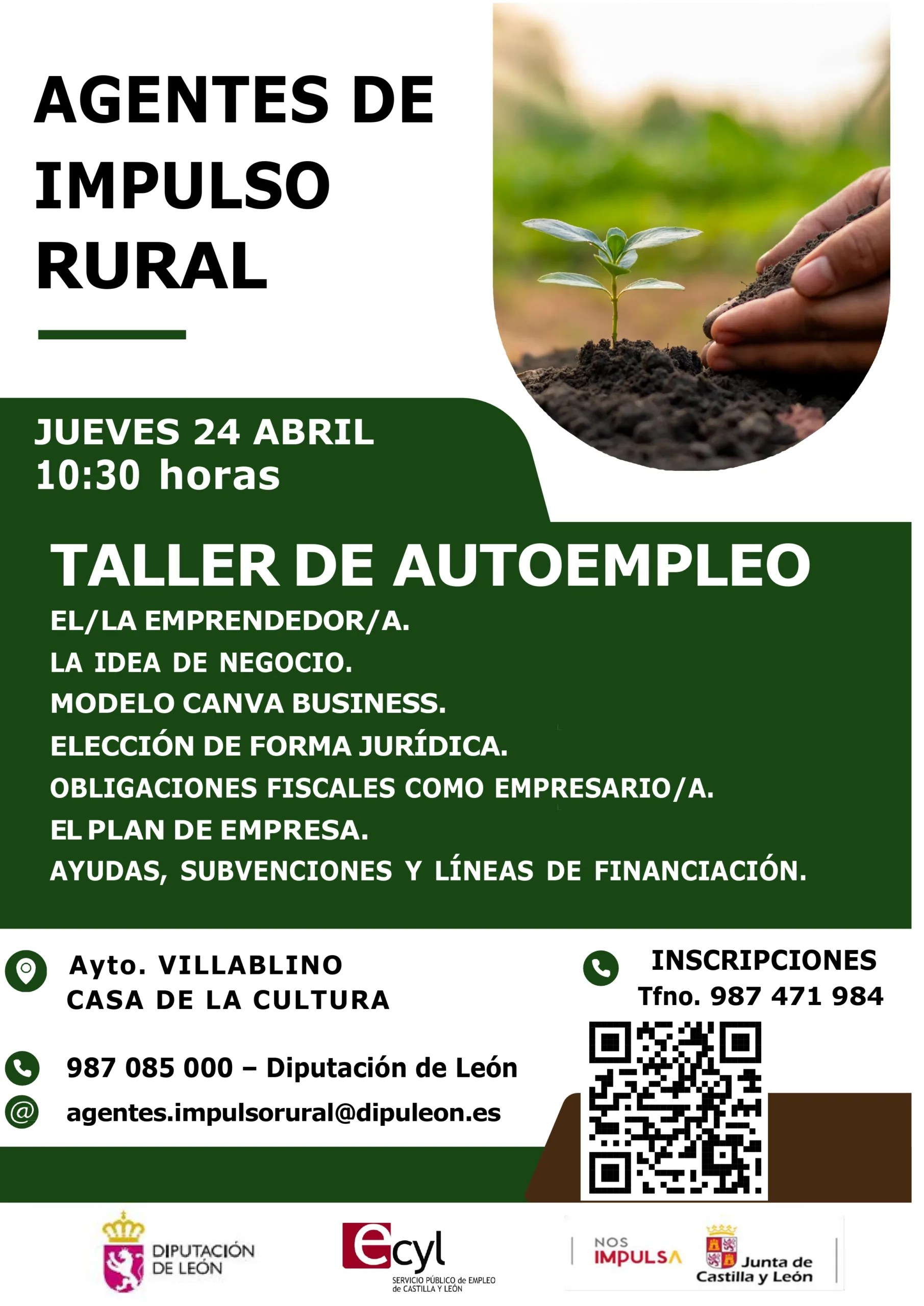 Taller de autoempleo en Villablino para emprendedores