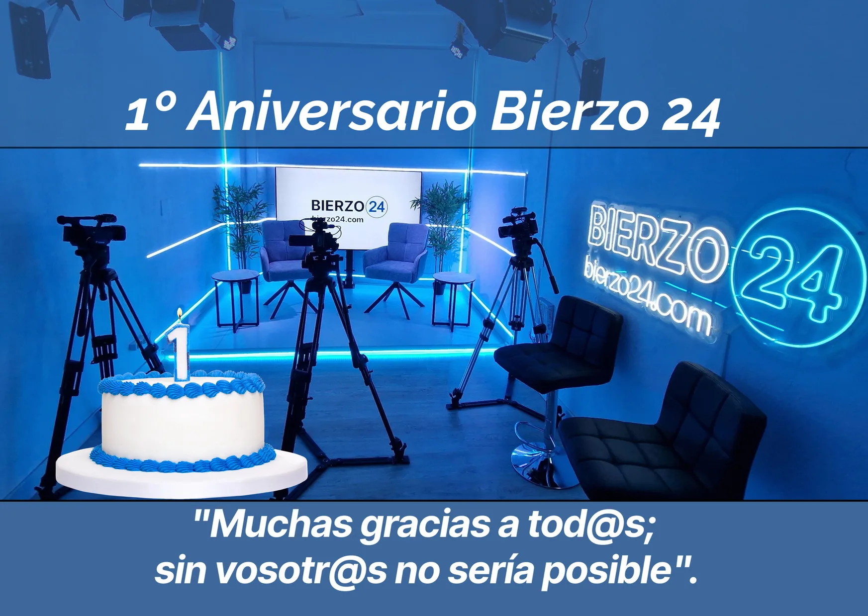 Bierzo24 celebra su primer aniversario con más de 15.000 lectores diarios, nuevas instalaciones y una ambiciosa expansión
