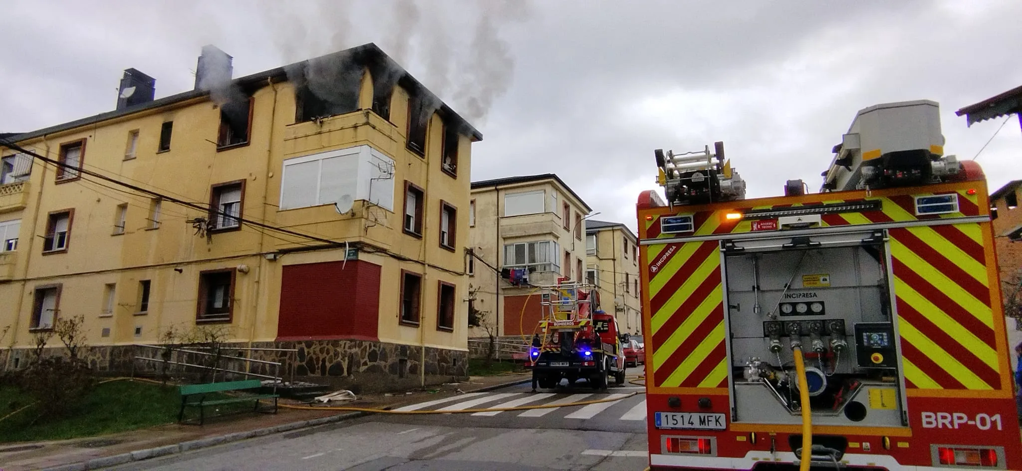 Controlado el incendio de una vivienda en Fabero