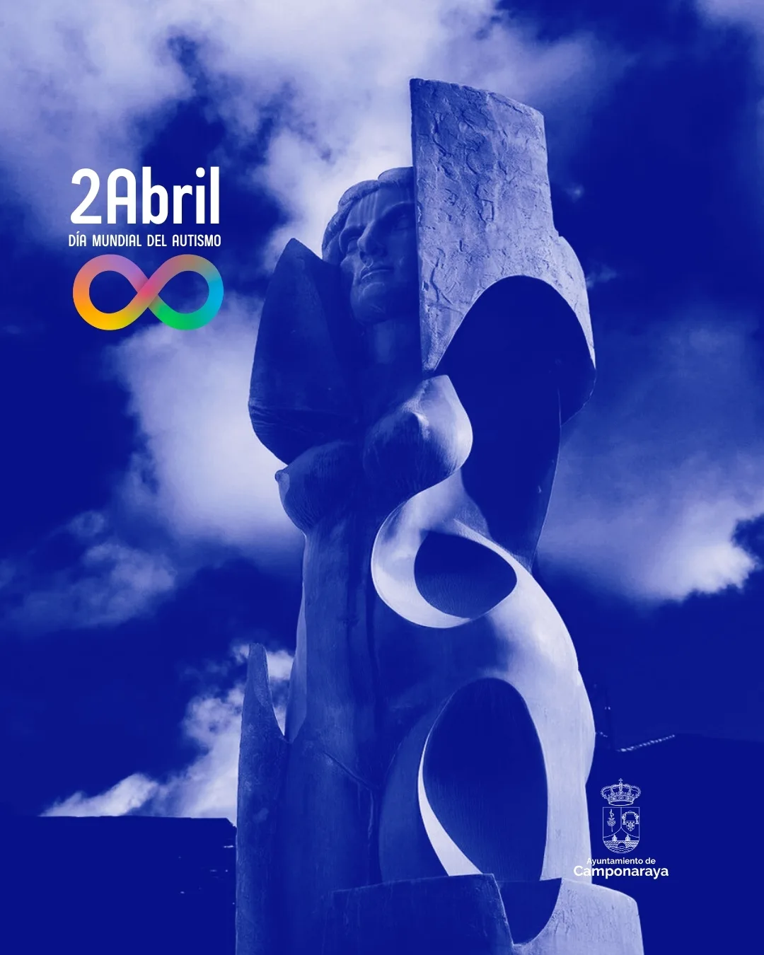 Camponaraya se ilumina de azul por el Día Mundial de Concienciación sobre el Autismo