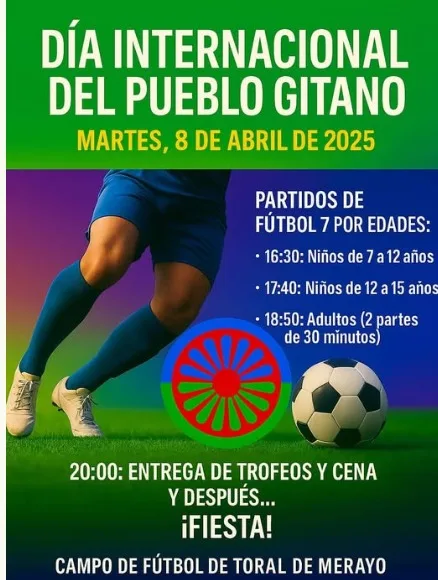 Ponferrada celebra el Día Internacional del Pueblo Gitano con fútbol, premios y fiesta