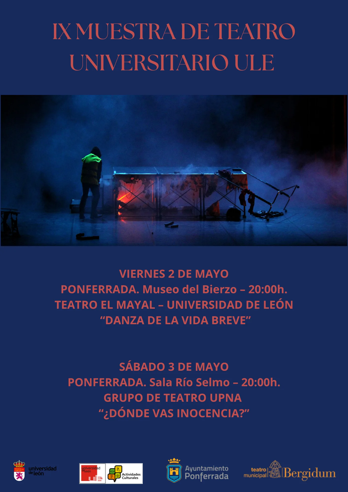 La IX Muestra de Teatro Universitario de la ULE llega a Ponferrada con dos funciones gratuitas