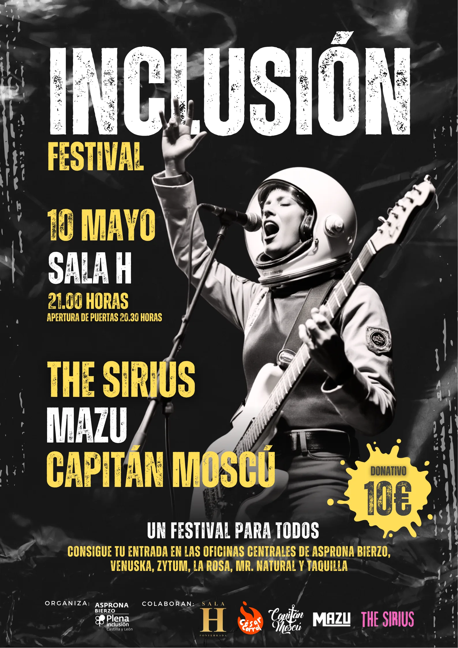 Inclusión Festival de Asprona Bierzo: música, participación y diversidad en la Sala H de Ponferrada
