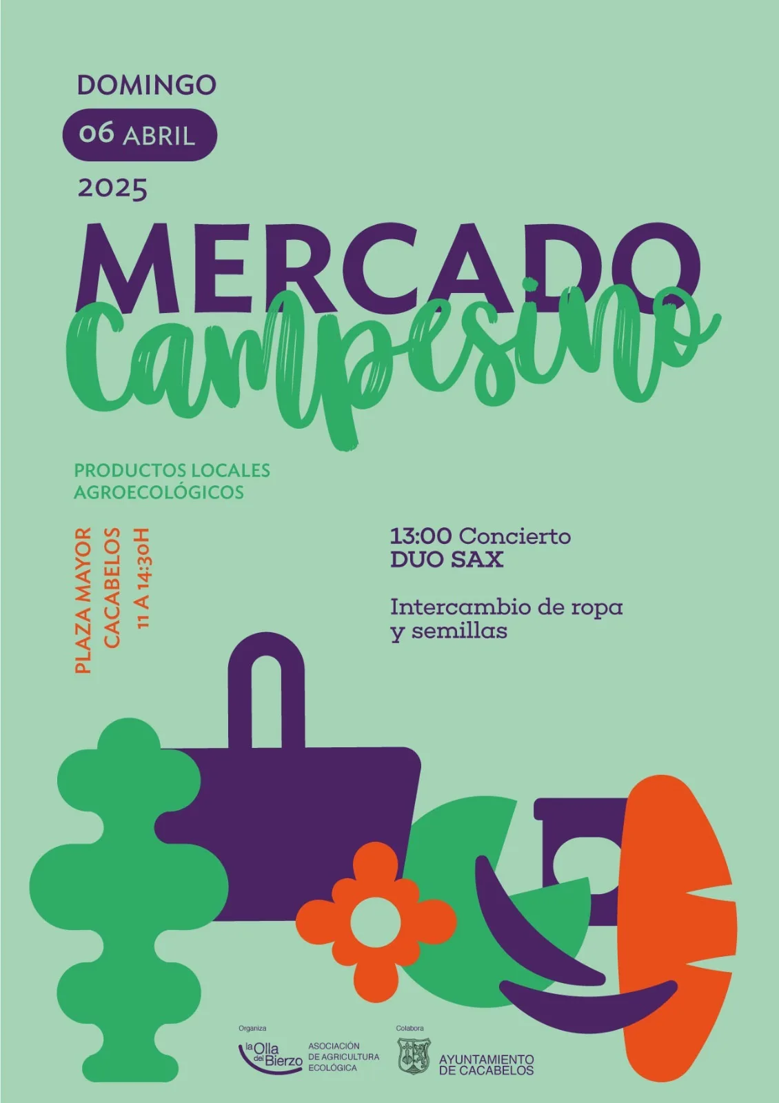 El Mercado Campesino vuelve a llenar de vida la Plaza Mayor de Cacabelos este domingo