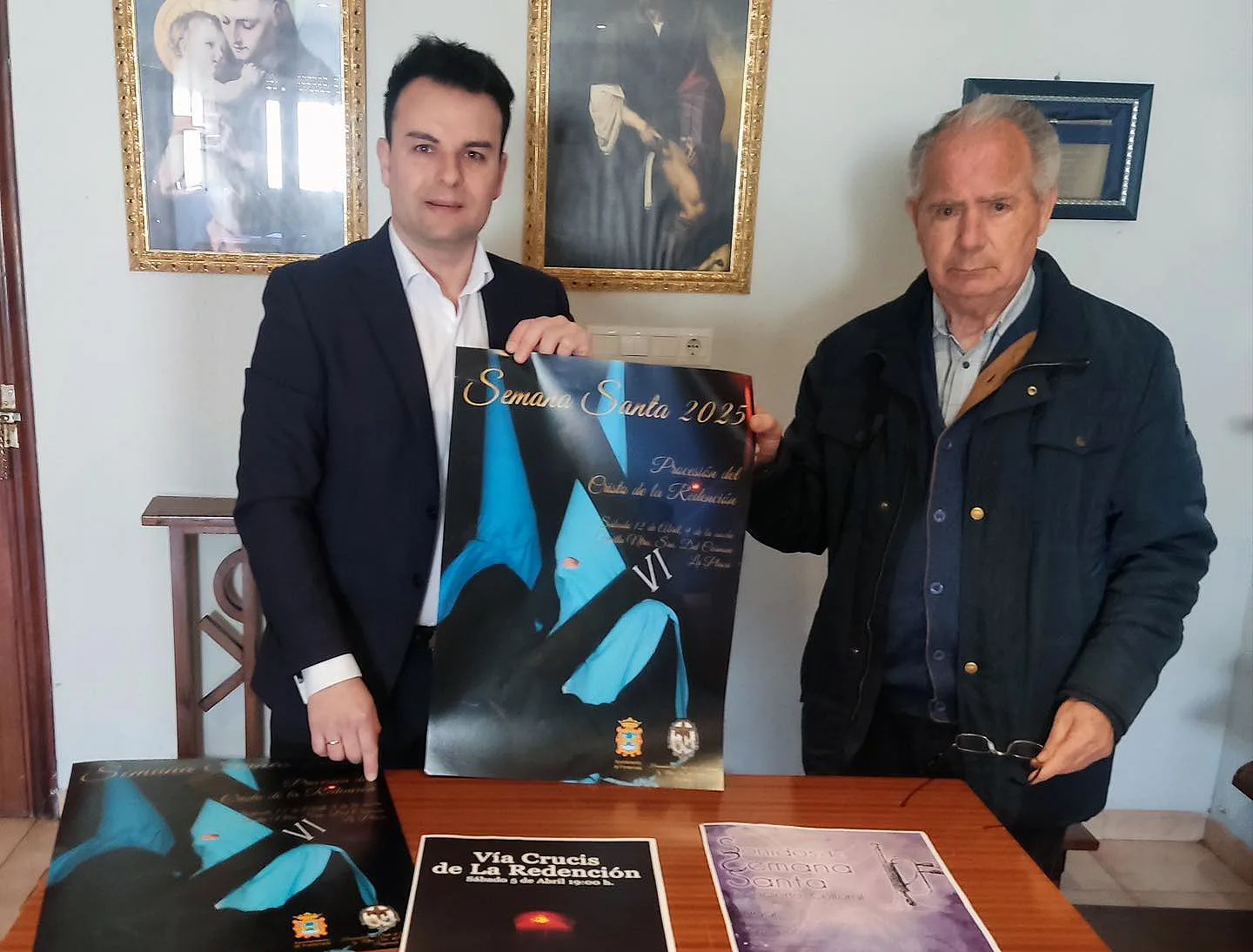 La Hermandad del Cristo de la Redención y Ntra. Sra. del Carmen presenta los carteles de la Semana Santa Ponferradina