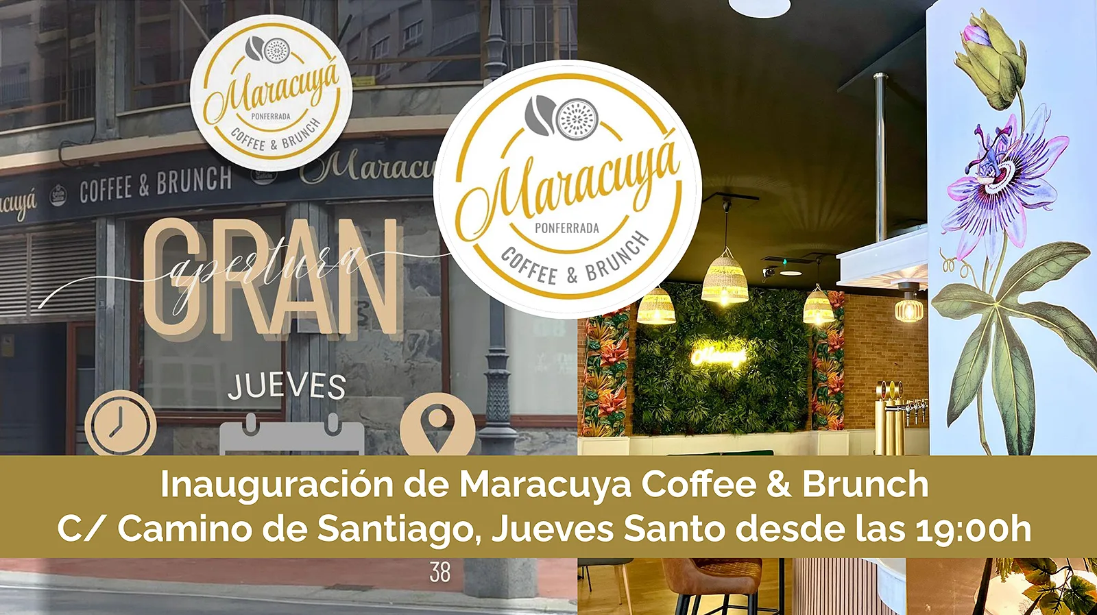 Inauguración de Maracuya Coffee & Brunch en Camino de Santiago: este Jueves Santo desde las 19:00h