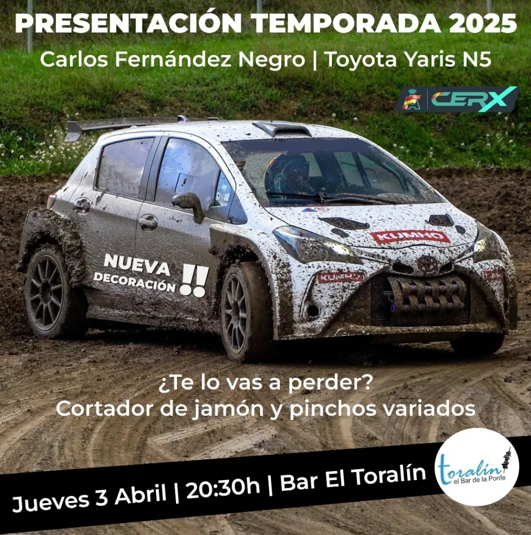 Carlos Fernández Negro presenta su proyecto 2025 el 3 de abril en el Bar El Toralín