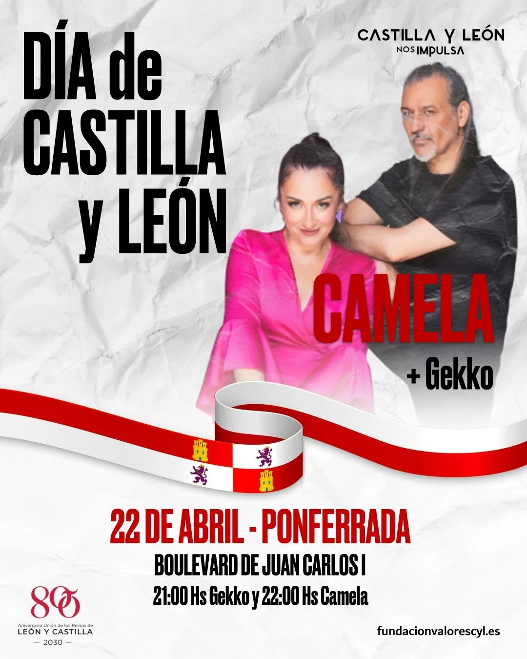 Camela hará vibrar Ponferrada este martes a las 22:00 con un concierto gratuito por el Día de Castilla y León