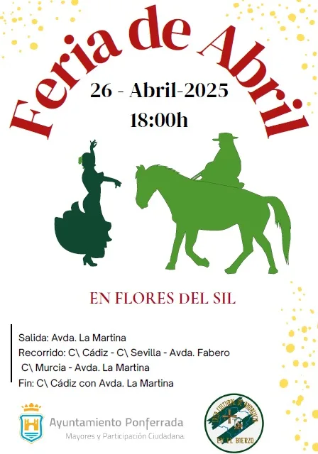 La Concejalía de Mayores organiza la Feria de Abril en Flores del Sil, con desfile y actuaciones en el Centro de Día