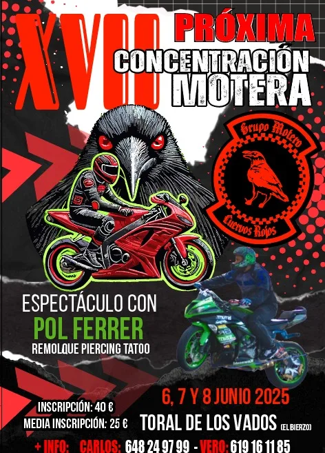 XVII Concentración Motera "Cuervos Rojos" en Toral de los Vados