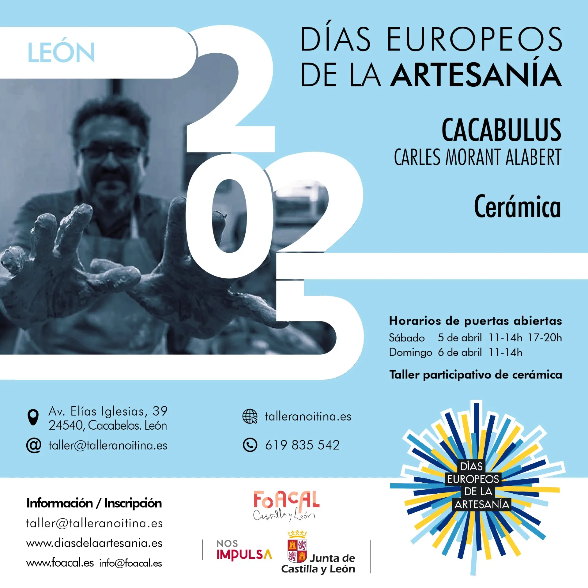 Cacabelos se suma a los Días Europeos de la Artesanía con un taller de cerámica