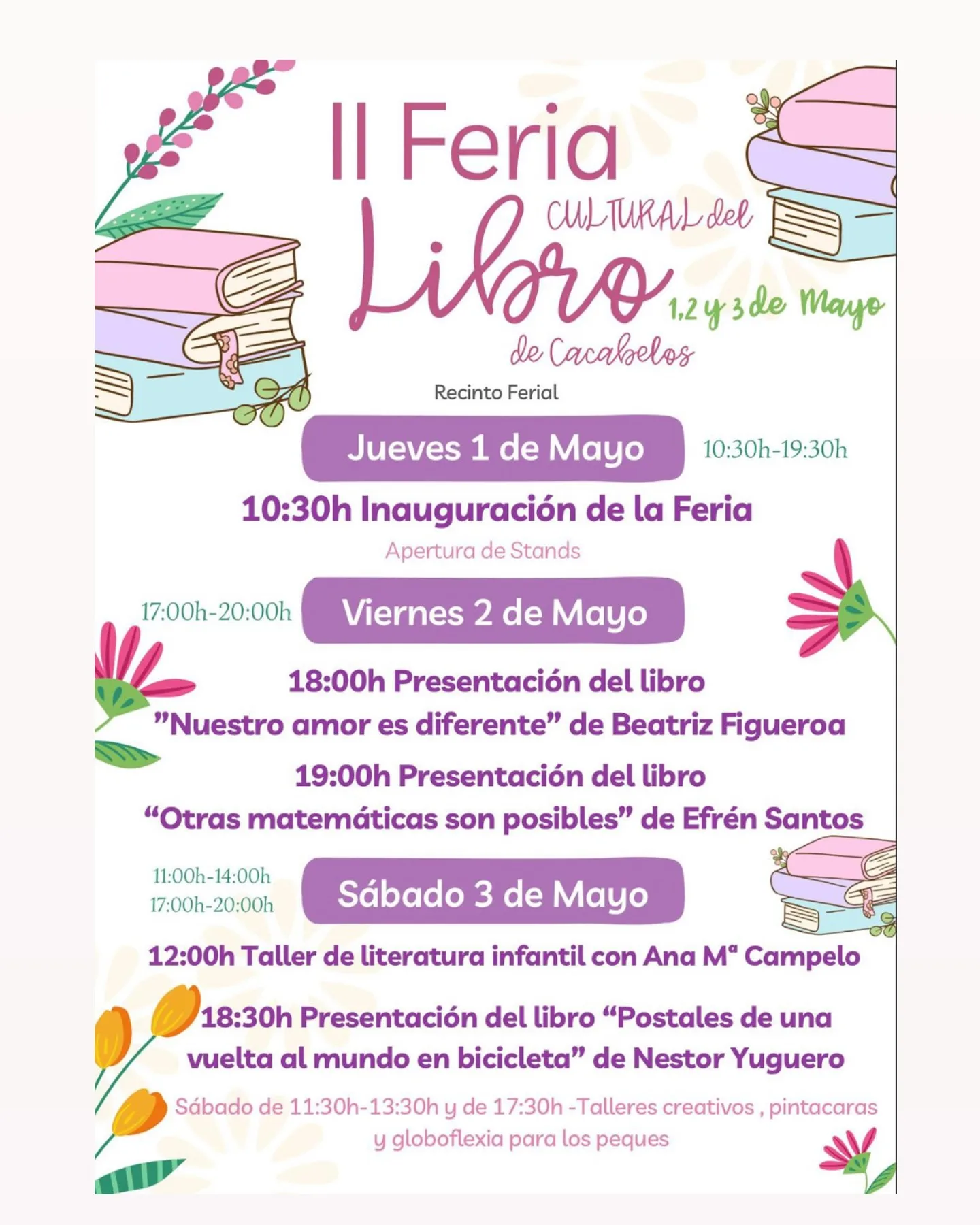Cacabelos celebra su II Feria Cultural del Libro con tres días repletos de actividades literarias