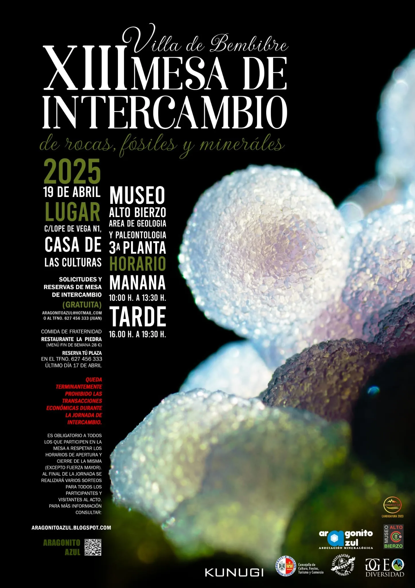 El Museo Alto Bierzo acoge una nueva edición de la mesa de intercambio de rocas, fósiles y minerales