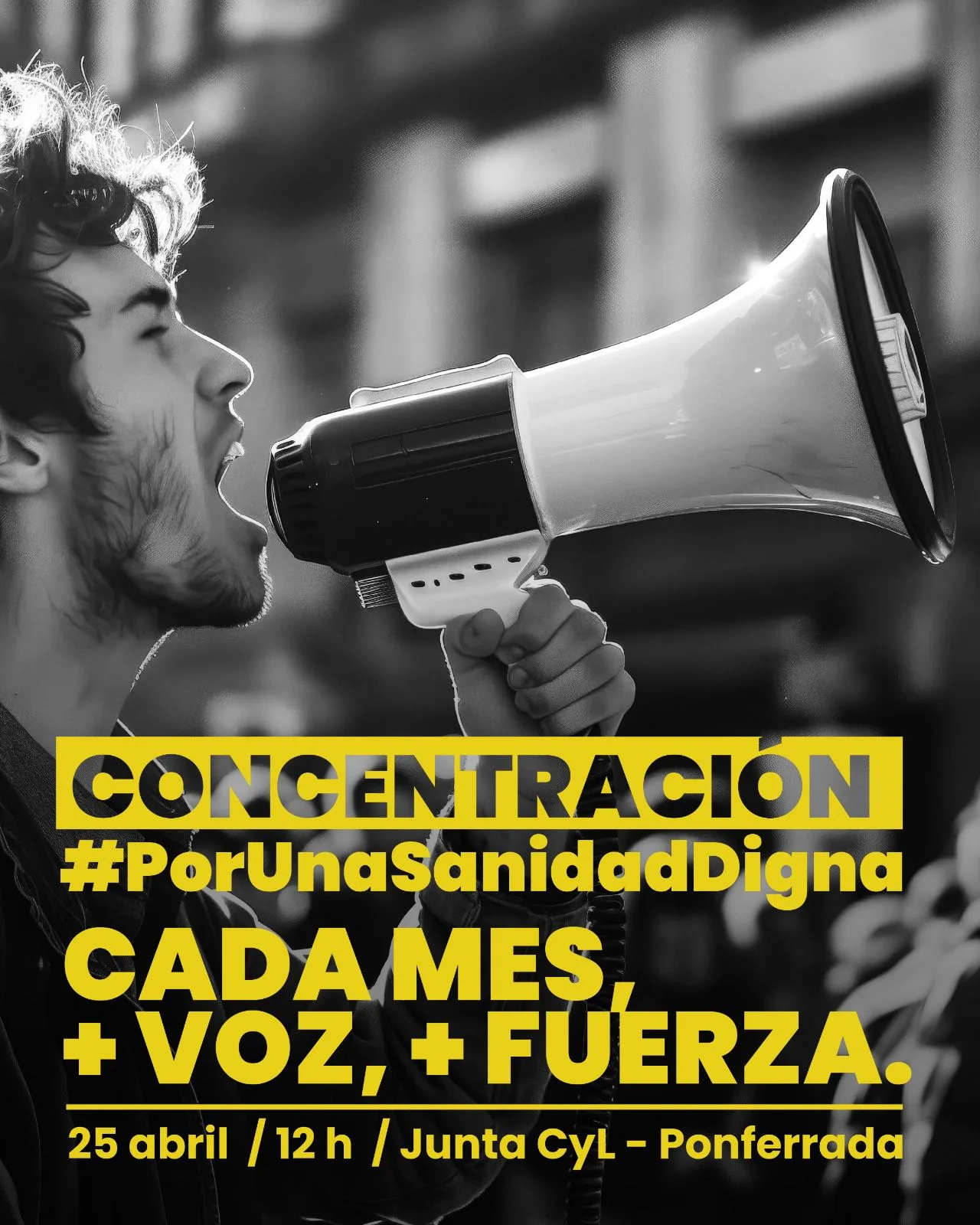 ONCOBIERZO inicia movilizaciones mensuales en defensa de la Sanidad Pública en El Bierzo