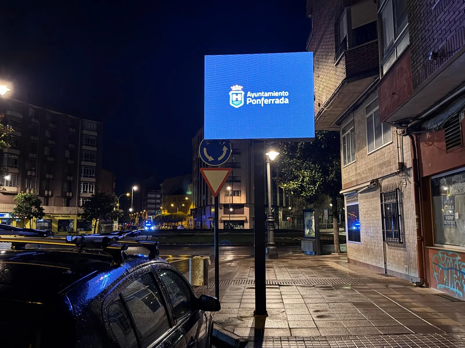 Ponferrada estrena nuevos paneles digitales informativos y promocionales