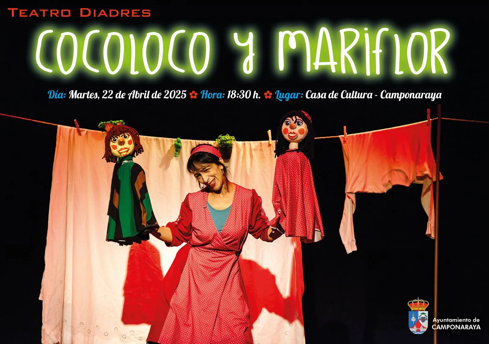 Camponaraya celebra el Día del Libro con una obra de títeres para toda la familia