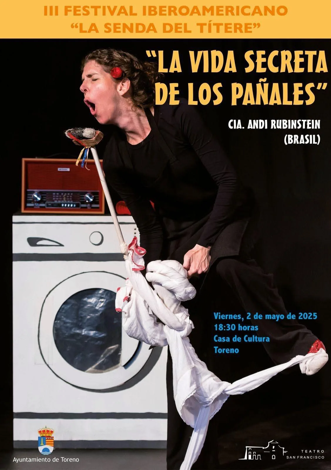 Vuelve el espectáculo teatral “La vida secreta de los pañales” a la Casa de la Cultura de Toreno
