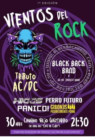 Cuatrovientos acoge la I Edición del festival “Vientos del Rock” con tributo a AC/DC