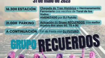 Sobradelo de Valdeorras se suma a la fiesta ferroviaria con la XXII edición de “Toral en tren”
